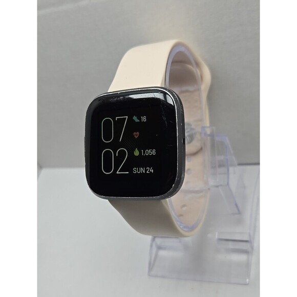 Fitbit Versa 2 Smartwatch Gray 40mm Alexa WR50M Always On Display W/ Charger - Picture 2 of 11